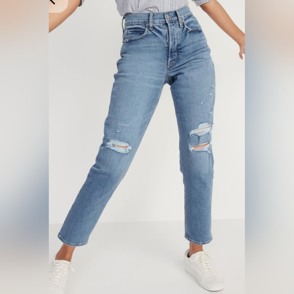 NWT Old Navy Extra High-Rise Curvy Sky-Hi Straight Secret Smooth Pocket Jean